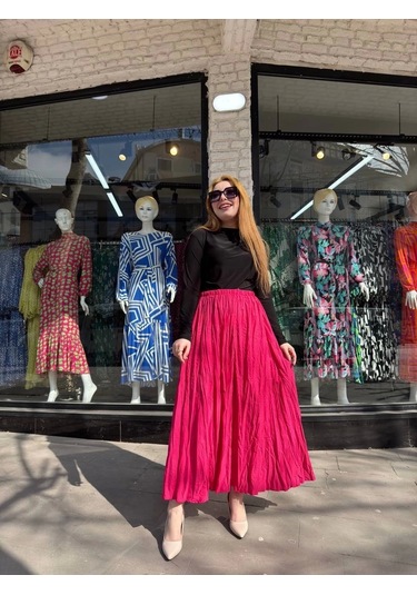 Kraş Etek Fuşya Fuşya