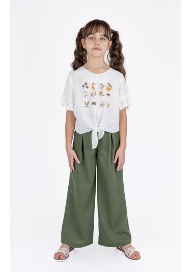 Bestkids Kız Çocuk Pileli Pantolon 001