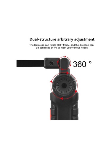 Xiyyadms 360 Dönebilen Manyetik Usb Şarjlı Cob Çalışma Lambası - Kamp, Araç Tamiri, Acil Durumlar İçin Çok Renkli