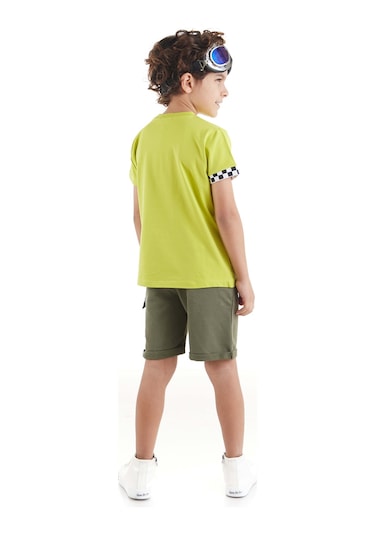 Denokids Mshb&g Motosiklet Turu Erkek Çocuk T-Shirt Şort Takım Çok Renkli