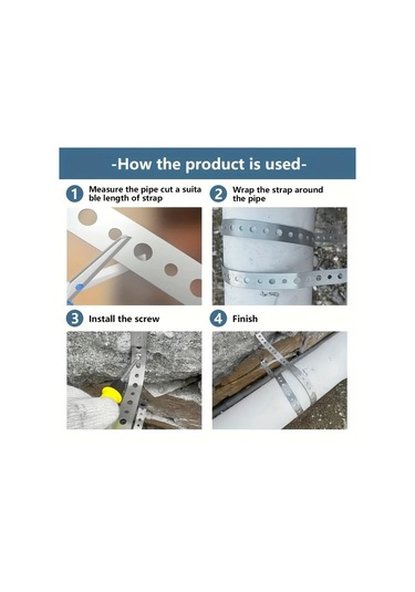 Willowhaven 1 Adet Galvanizli Çelik Askı Şeridi 196.85 İnç Boru Destek Ve Sac İşleri İçin