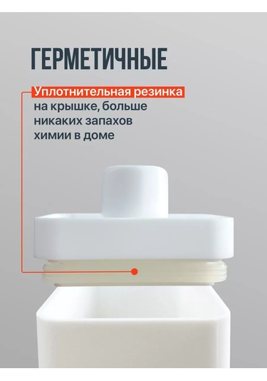 Birdhouse Deterjan Ve Jel İçin Dozajlı Kapaklı Konteyner 109834587 Beyaz