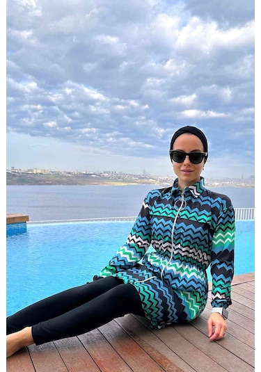 Kahijab Ela Tesettür Mayo - Xl Yeşil