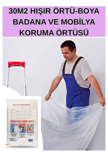 Hışır Örtü 30m2-boya Badana İşlerinize-mobilya Koruma Örtüsü