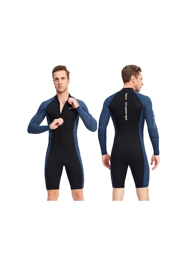 Suntek 1.5mm Neopren Erkekler Wetsuit Dalgıç Kıyafeti Sıcak M