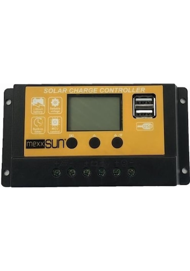 Mexxsun 10a 12/24v-183   Pwm Şarj Regülatörü