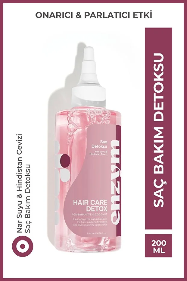 Enzym Cosmetics Doğal Saç Bakım Detoksu Onarıcı Nar Suyu Ve Hindistan Cevizi Tonik 200 Ml