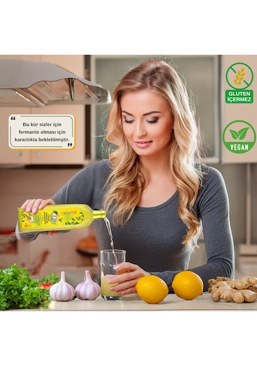 Hanzade Bitkisel Limon Sarımsak Maydanoz Kürü Cam 1 L