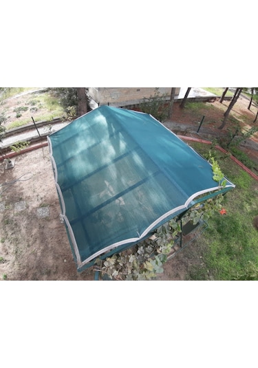 Morilu Bahçe Filesi - 95'lik Bahçe Gölgelik - Şeritli Halkalı - Bahçe Çit Filesi - Yeşil Gölgelik File Çit