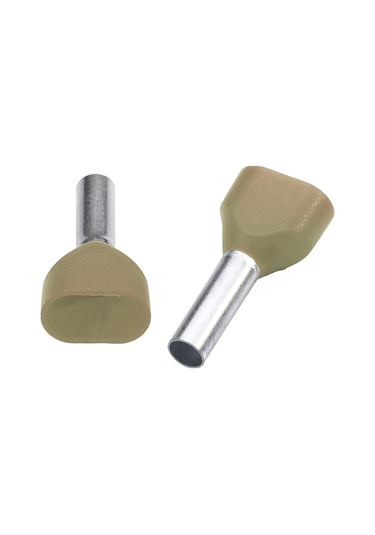 Tbloc Ies 2x16,0/14 Bej Çift Girişli Yüksük İzoleli F Norm 50'li Paket