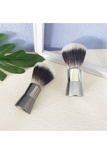 Dianziye Erkek Tıraş Fırçası - Yeşil Nylon Yumuşak Tüyler - Köpük Dağıtıcı - Siyah Renk