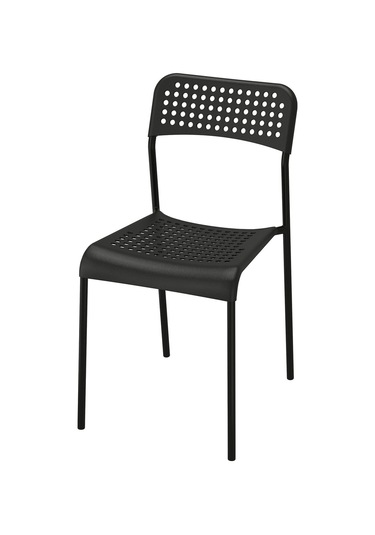 Plastik Sandalye, Siyah Renk Meridyendukkan Salon-mutfak Sandalyesi