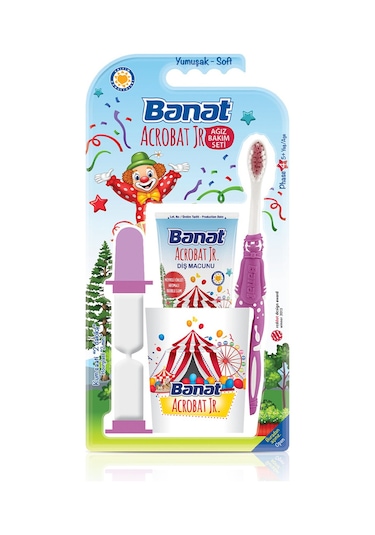 Banat Acrobat Jr. 5+ Yaş Ağız Bakım Seti Soft
