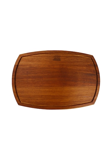 Dört Kenarı Oval Tahta 26x36cm