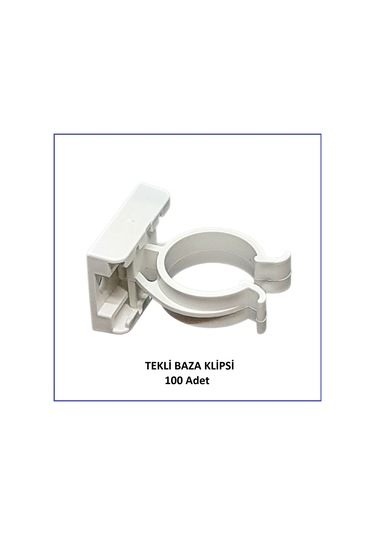 Baza Klipsi Tekli 100 Adet Beyaz