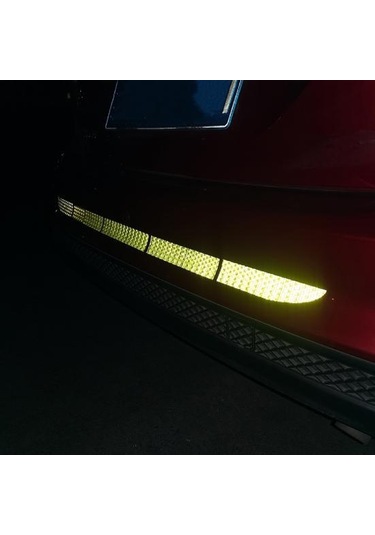 Jms Araba Aksesuarları Şık Koruyucu Su Geçirmez Araba Vücut Yansıtıcı Etiket Bant Mavi 5 Adet