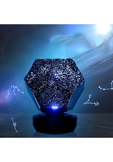 Geeroyoo Galaksı Yıldız Projeksiyonlu Bluetooth Müzik Çalarlı Gece Lambası, Uzaktan Kumanda, 7 Renk Led Yatak Odası Ve Parti Dekorasyon Jzr-gy