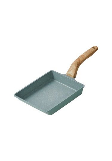 Hangfox Uzun Dikdörtgen Tipi Teflonlu Avakado Desenli Tencere - Multifonksiyonel Omlet, Pancake, Sandviç Yapmak İçin - Gaz Ve Indüksiyon Ocak Uyumlu - Kolay Temizlenir Çok Renkli