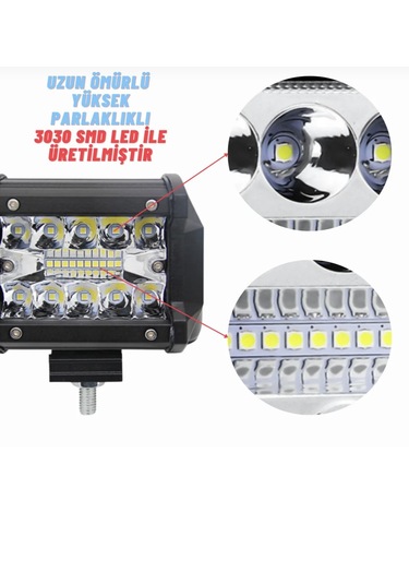 Point 20 Led Çalışma Lambası 60 W Ultra Parlak Off Road Motosiklet Kamyon Sis Farı 12-24 V 1 Adet
