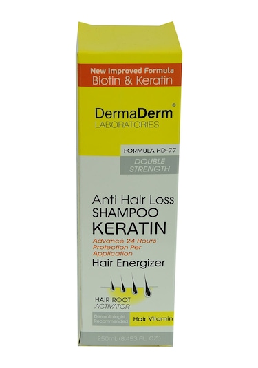 Dermaderm Saç Dökülmesine Karşı Keratin Biotin ve Vitaminli Şampuan 250 ML