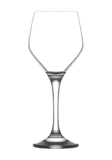 LAV Ella Cam Goblet 6'lı 260 ml Ayaklı (Şarap Kadehi , Kokteyl Bardağı)