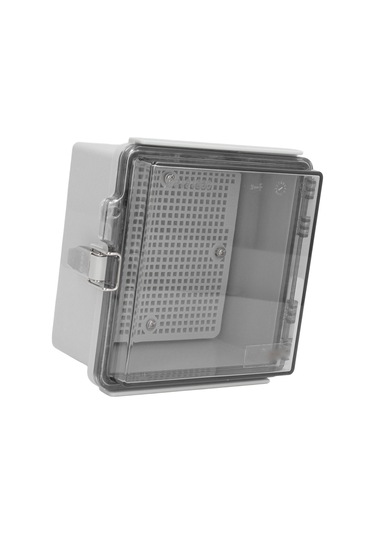 Tenfowee Abs Plastik Ip67 Su Geçirmez Elektrik Kutusu, Cam Kapaklı, Montaj Tablosu İle, Dış Mekan İçin Elektrik Enklozürü