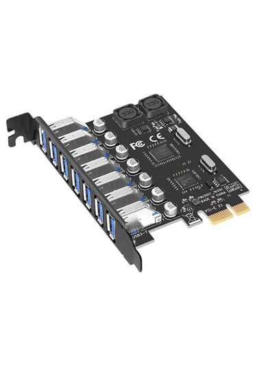 7 Port Usb 3.0 Pci-e Express Kart Hub Çoklayıcı Çoğaltıcı