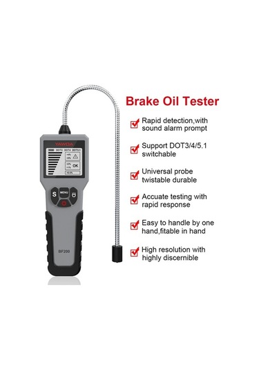 Novahub Yawoa Bf200 Araba Fren Hidroliği Test Cihazı, Dijital Basınç İzleme, İçerik Algılama Test Kalemi