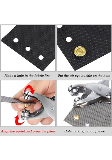 Depomega 2 Li Kemer Delme Perçin Pensesi Deri Delme Set