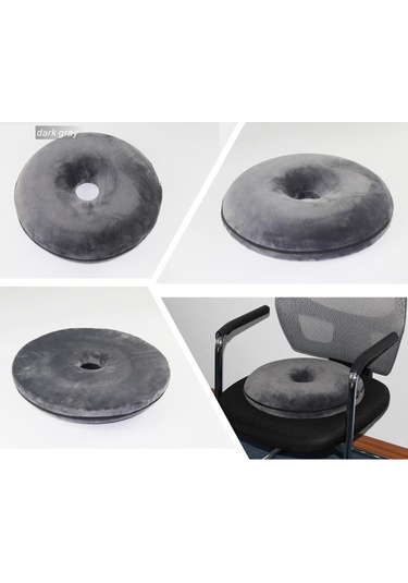 Suntek Donut Koltuk Minderi Hemoroid Kuyruk Sokumu Kemiği Gri Gri Diğer