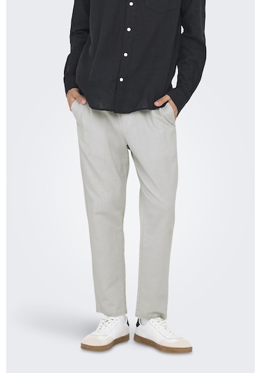 Only & Sons Erkek Pantolon 22024966 Açık Gri Açık Gri