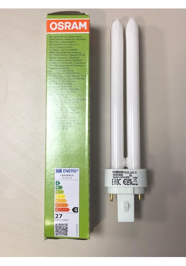 2 Adet Osram Plc Lamba 26w/840 2p 4000 Kelvin 1750 Lümen Günışığı