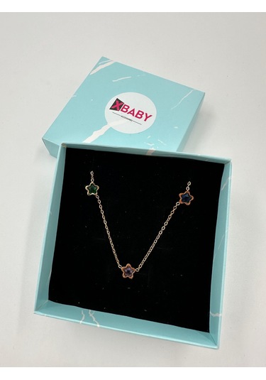 Xbaby Yıldız Taşlı Gold Kolye Altın - Gümüş