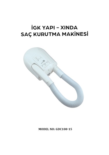 İgk Yapı Xında Hortumlu Saç Kurutma Makinesi Gdc100-15