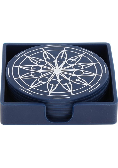 Suntek Magideal 8 Adet Içecekler Bardak Mutfak Fincan Kare- Altlık Rafı