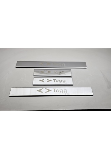 Togg T10x Krom Lazer Yazılı Kapı Eşiği