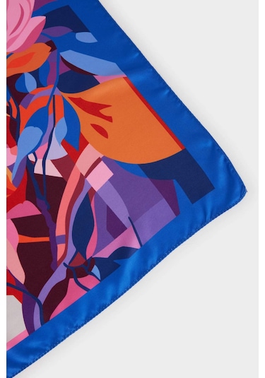 Defacto Kadın Desenli Fular G1576ax25wnnv2 Lacivert