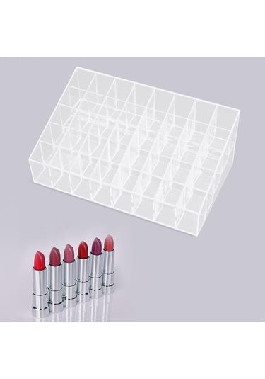 Suntek Akrilik Kozmetik Saklama Kutusu Şişeler Için Şeffaf 40-ızgara Şeffaf