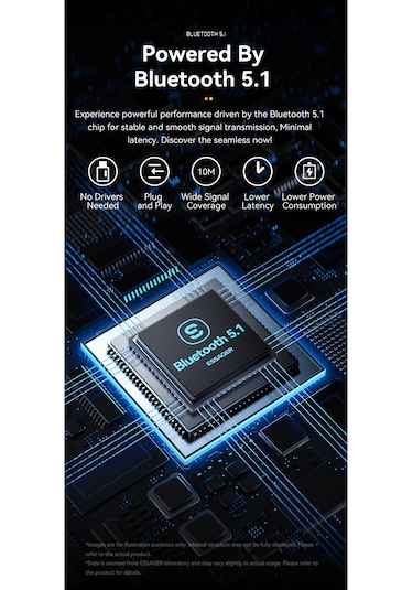 Bt10 Bluetooth 5.1 Çevirici Adaptör Ce/fc/rohs Lisanslı Araba Müz