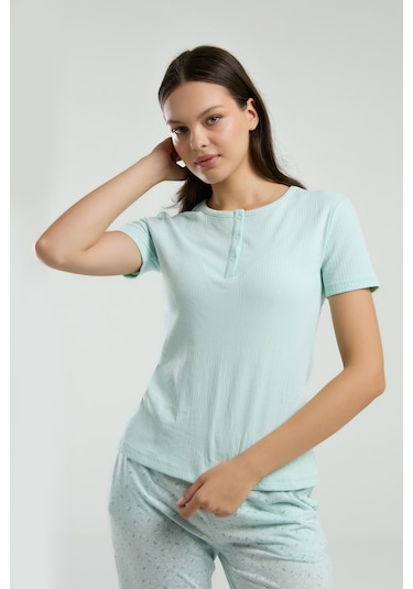 Pierre Cardin Kadın Yeşil Pijama Takımı Pc8989-s-v2 Yeşil