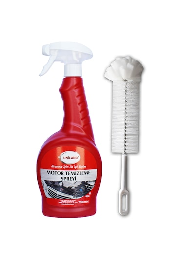 Uniland Motor Temizleme Spreyi 750 Ml + Temizleme Fırçası