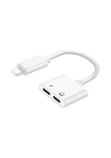 Sandwich İphone 2-in-1 Şarj Ve Ses Çevirici - Müzik Dinlerken Şarj, Kaliteli Ses, Hızlı Şarj, Abs Kasa, İos Uyumlu