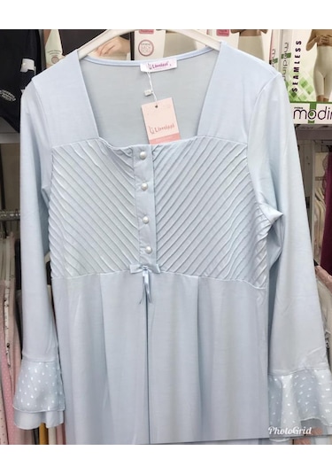 Limissi 2106 Mavi Hamile Lohusa Pijama Takımı