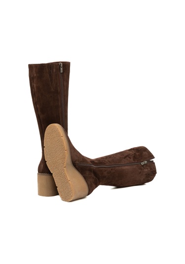 Marrone Çizme Kadın 25k12068xs Vergelio Suede Marrone