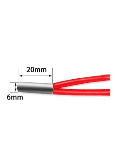 Isıtıcı Fişek 6x20mm 24v 70w 1m