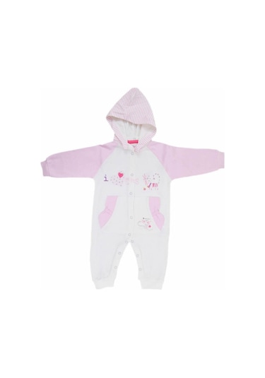 6391 Bebek Tulumu Ekru-pembe 0 Ay Ekru-Pembe