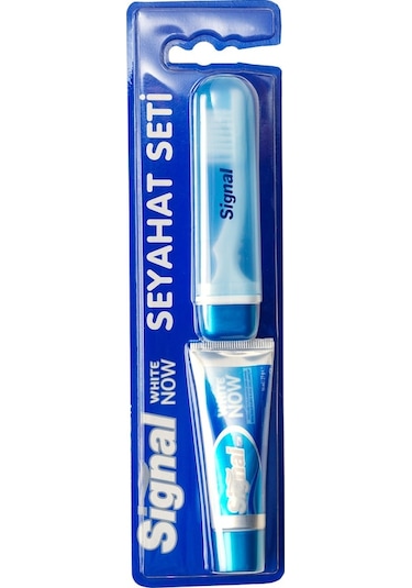 Signal White Now Anında Beyazlık Diş Macunu 16 ML + Seyahat Boy Diş Fırçası