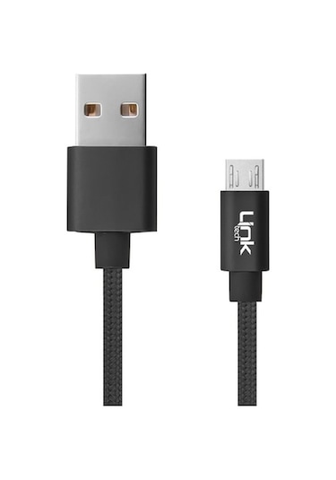 Linktech K571 Micro Usb Data/Şarj Kablosu Örgü Metal Başlı 3Mt (465400642)