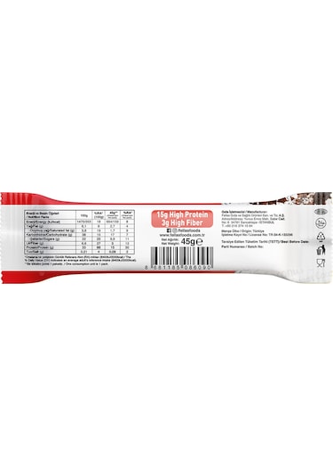 Fellas Yüksek Protein Bar - Hindistan Cevizi 45g x 12 Adet