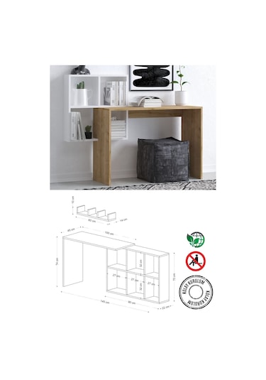 Decormet Adell Çalışma Masası Dec0082 Çok Renkli